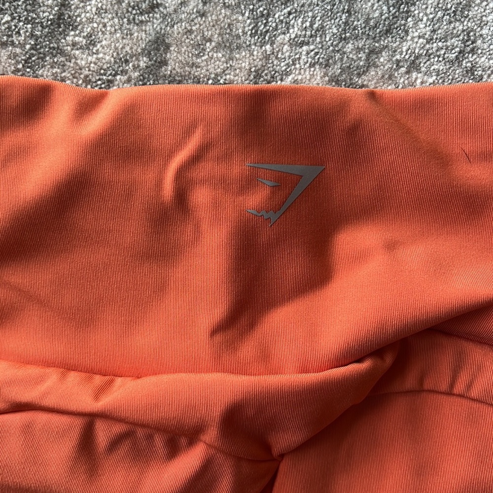 Orange Size small Gym Shark Leggings - Picture 3 of 5